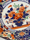 Orange & Blue Floral Plate
