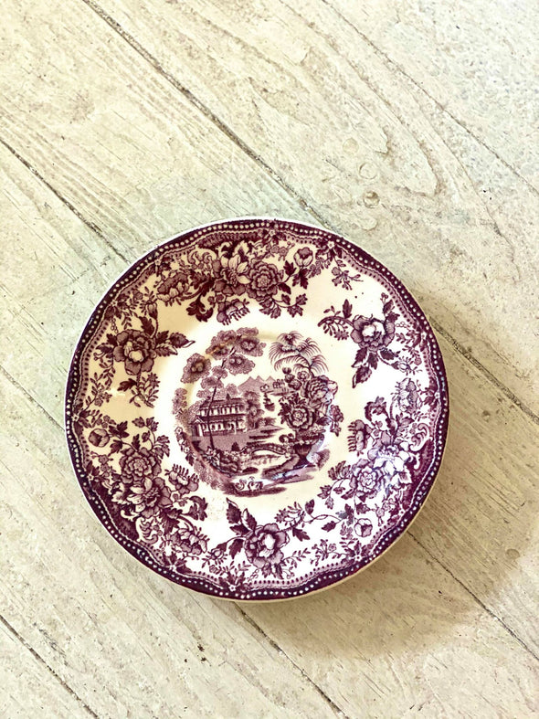 Staffordshire "Tonquin" Purple Saucer