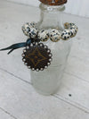Dalmatian Jasper Single Beaded Upcycled Bracelet L