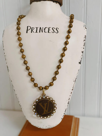 LUpcycled Bronze Beaded Chain