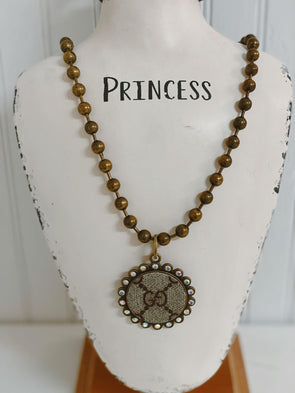 G UPCYCLED BRONZE BEADED CHAIN