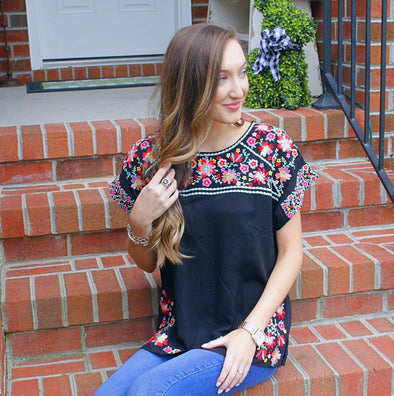 Maliah Embroidered Top