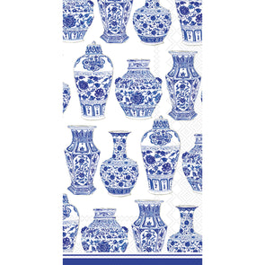 Blue and White Urns Guest Towel Napkins