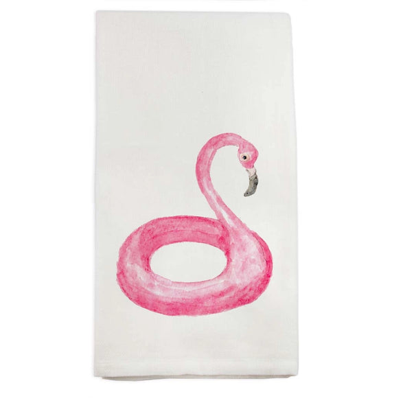 Flamingo Float Tea Towel