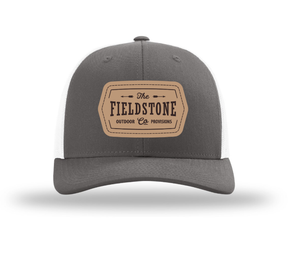 Fieldstone Leather Patch Hat (Grey/Black)