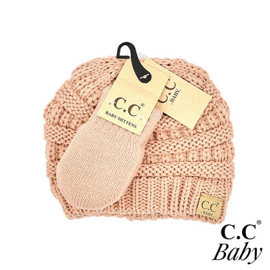 CC Baby Hat and Mitten Set (2 Colors)