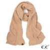 CC Cable Pattern Sequin Scarf (Multiple Colors)