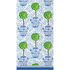 Blue Topiary Guest Towel Napkins