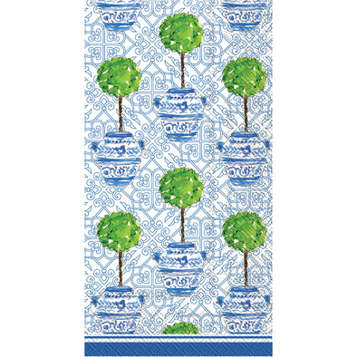 Blue Topiary Guest Towel Napkins