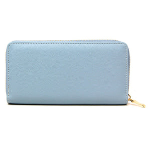Solid Faux Leather Long Wallet (3 Colors)