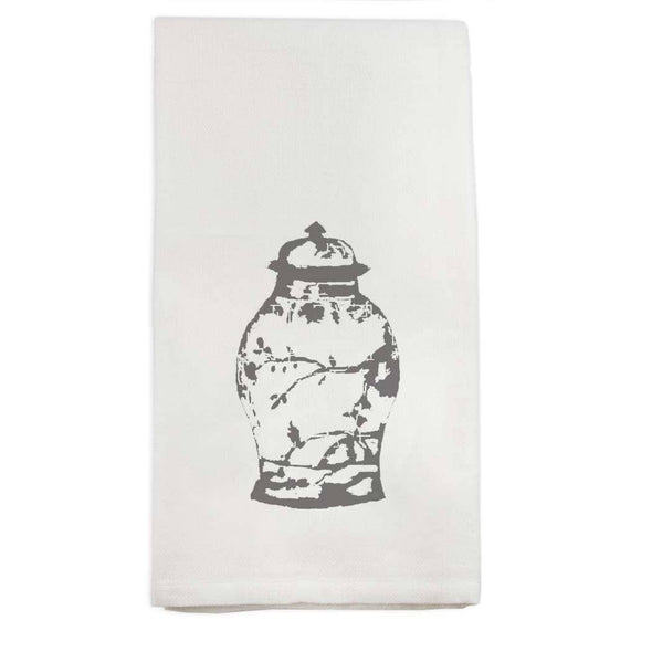 Grey Ginger Jar Dishtowel