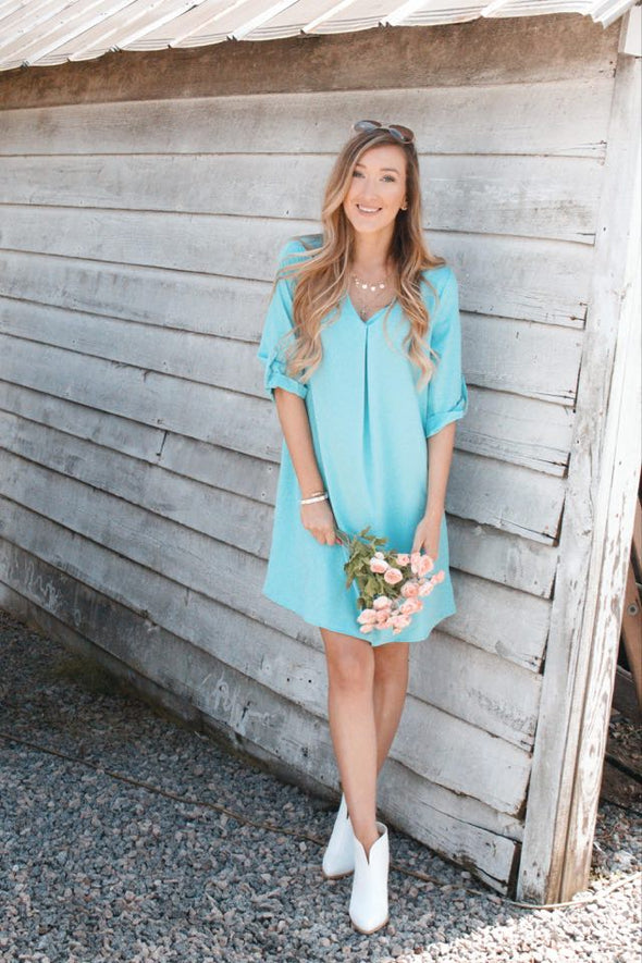 Teal Me About It Dress