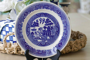 Blue Willow Buffalo China Single Plate