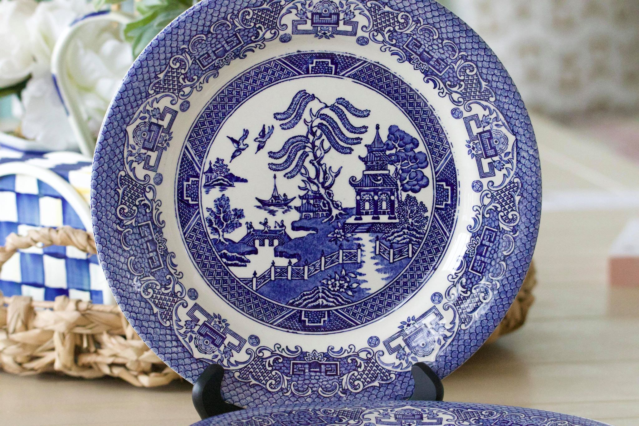 Blue Willow Dinner Plates 10 – Grace At Home Treasures