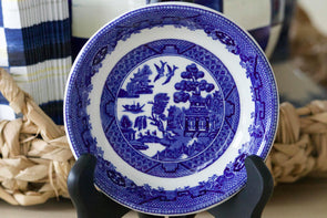 John Maddock & Sons Blue Willow Dessert Bowl