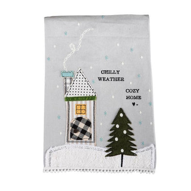 Chilly Weather Cozy Home Tea Towel