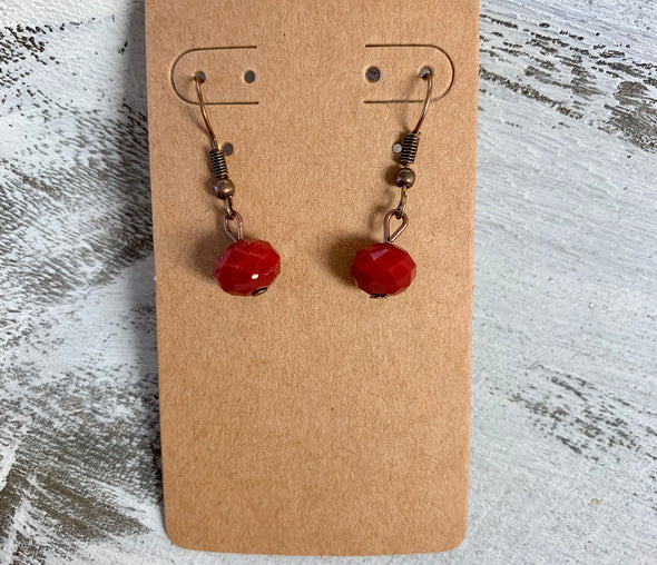 Red Crystal Dangle