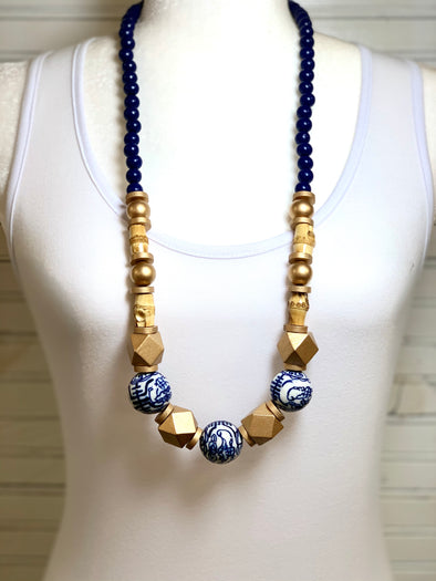 Michelle McDowell Sydney Navy Necklace