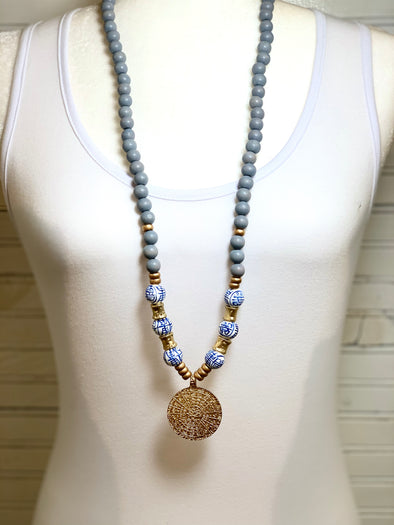 Michelle McDowell Brevard Gray Necklace