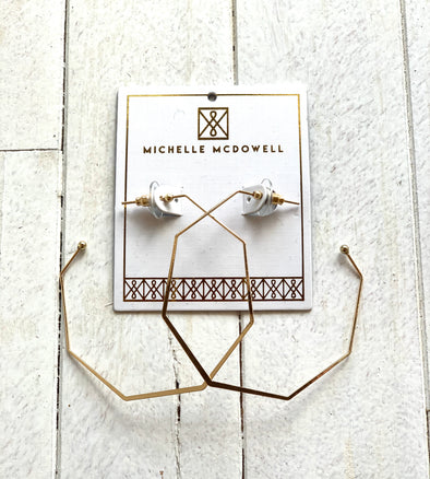 Michelle McDowell Tobago Gold Earrings