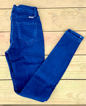 Dark Mid-Rise Skinny KanCans