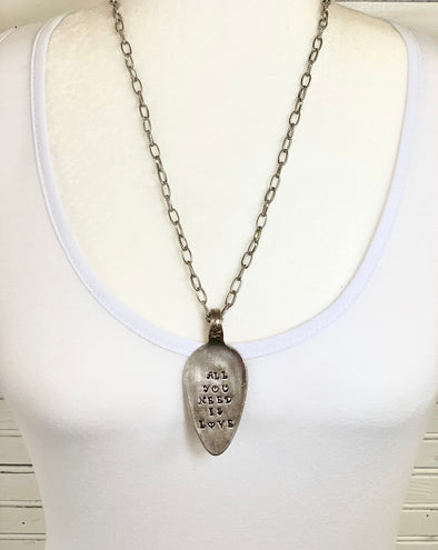 All You Need Is Love Spoon Necklace