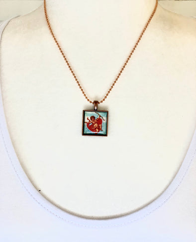 Square Cupid Necklace