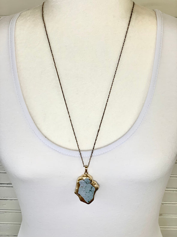 Blue/Green Stone Necklace