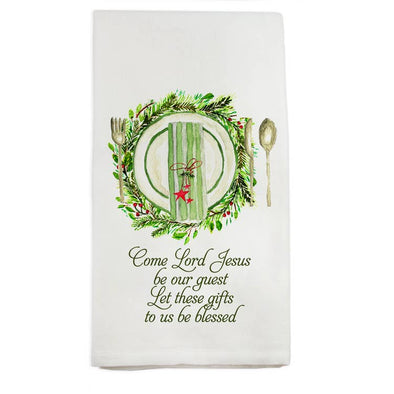 Placesetting with Quote Dishtowel