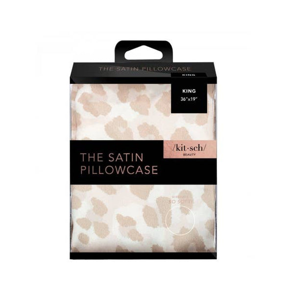 Satin Pillowcase King - Leopard