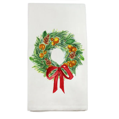 Christmas Wreath Dish Towel