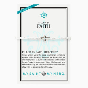 Filled by Faith Bracelet (Silver)