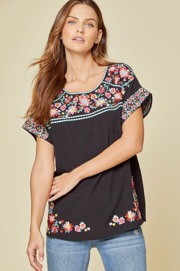 Maliah Embroidered Top