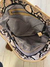 Upcycled Snakeskin Tote Bag