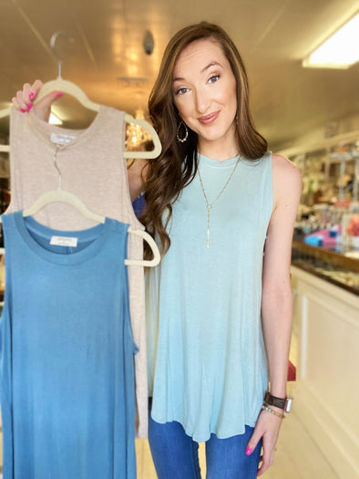 Round Neck Tank (Multiple Colors)