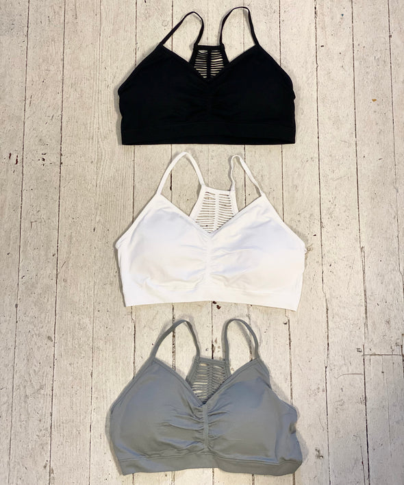 Seamless Racerback Bralette (3 colors)