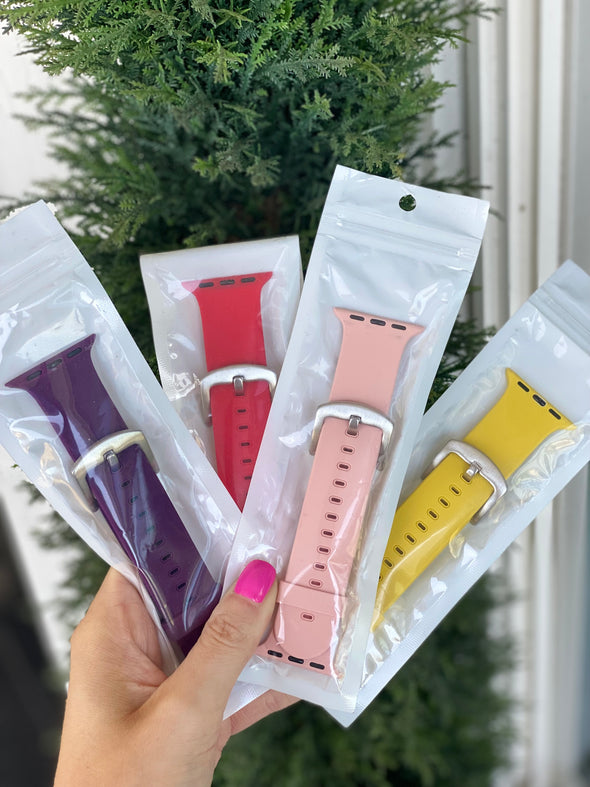 Rubber Apple Watch Band (4 Colors)