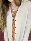 Waffle Button Down Duster