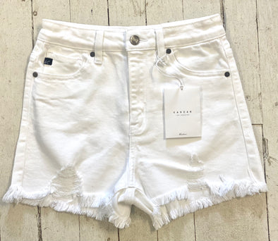 KanCan White High Rise Shorts